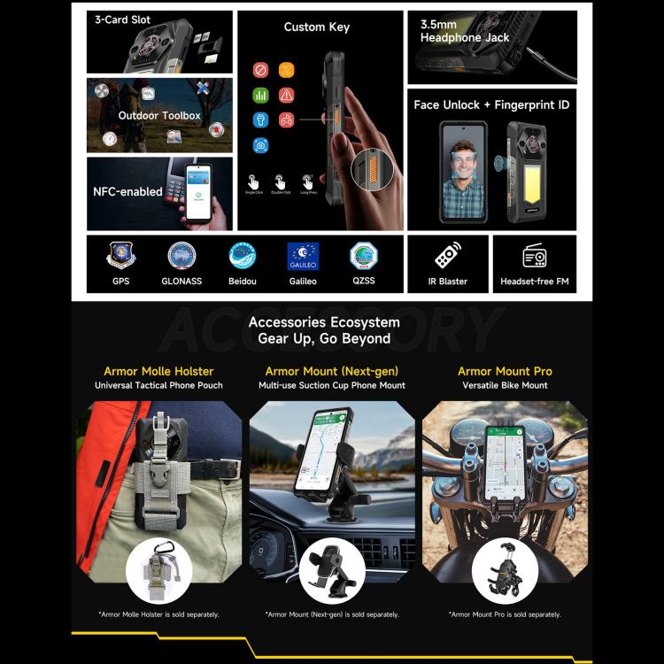 Ulefone Armor 30 Rugged Phone 12GB+512GB Night Vision