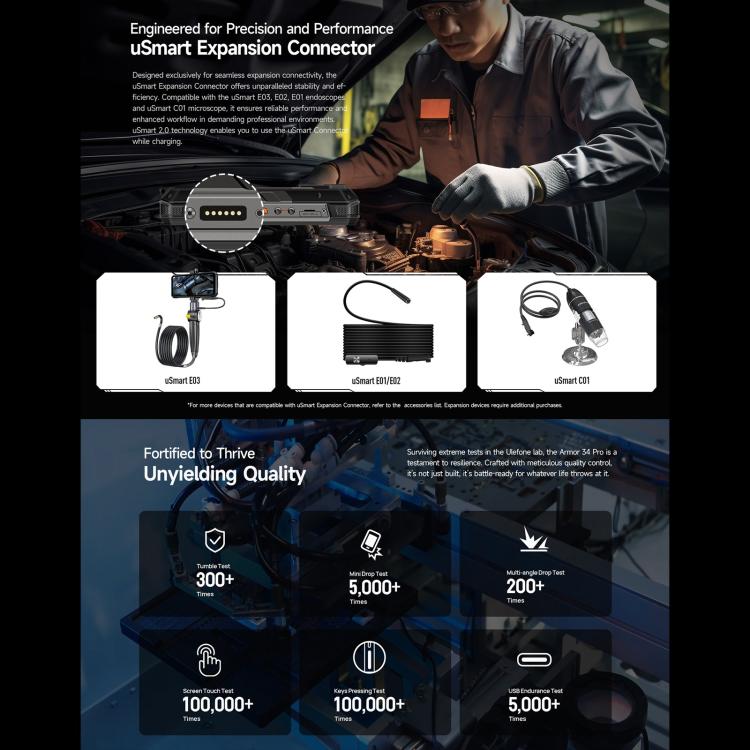 Ulefone Armor 34 Pro Rugged Phone 16GB+512GB Night Vision