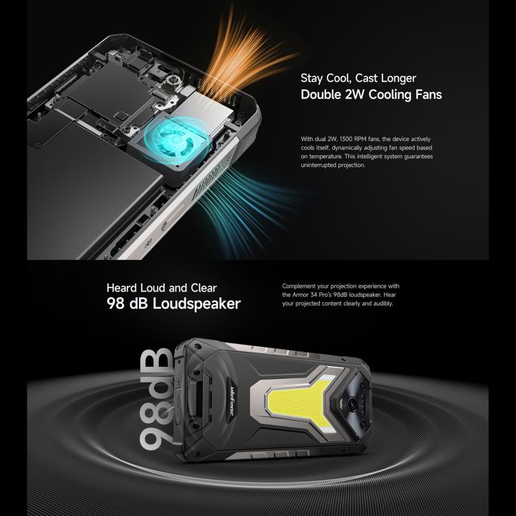 Ulefone Armor 34 Pro Rugged Phone 16GB+512GB Night Vision
