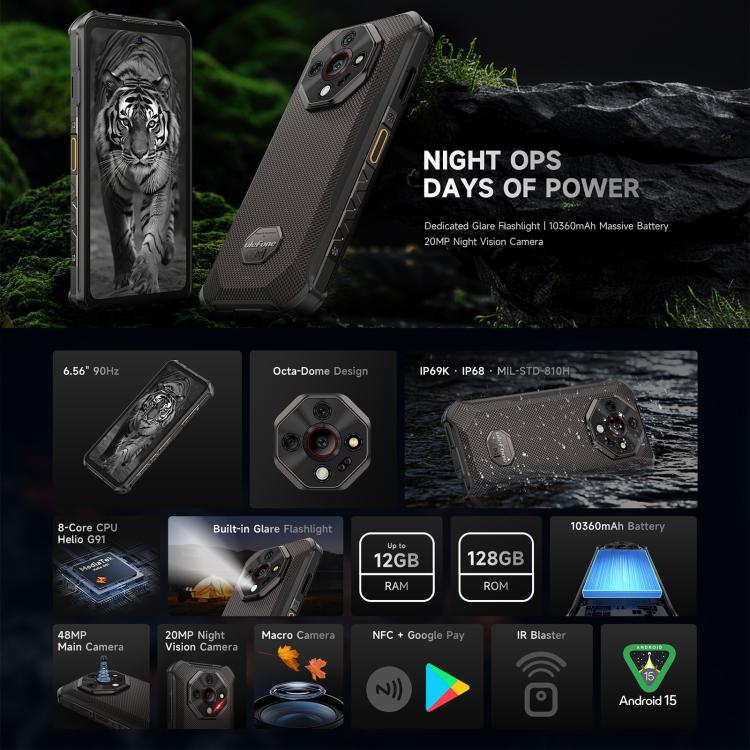 Ulefone Armor X16 Móvil Rugerizado 6GB+128GB Visión 4G