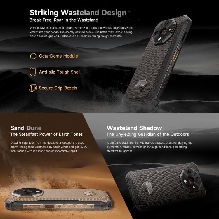 Ulefone Armor X16 Móvil Rugerizado 6GB+128GB Visión 4G