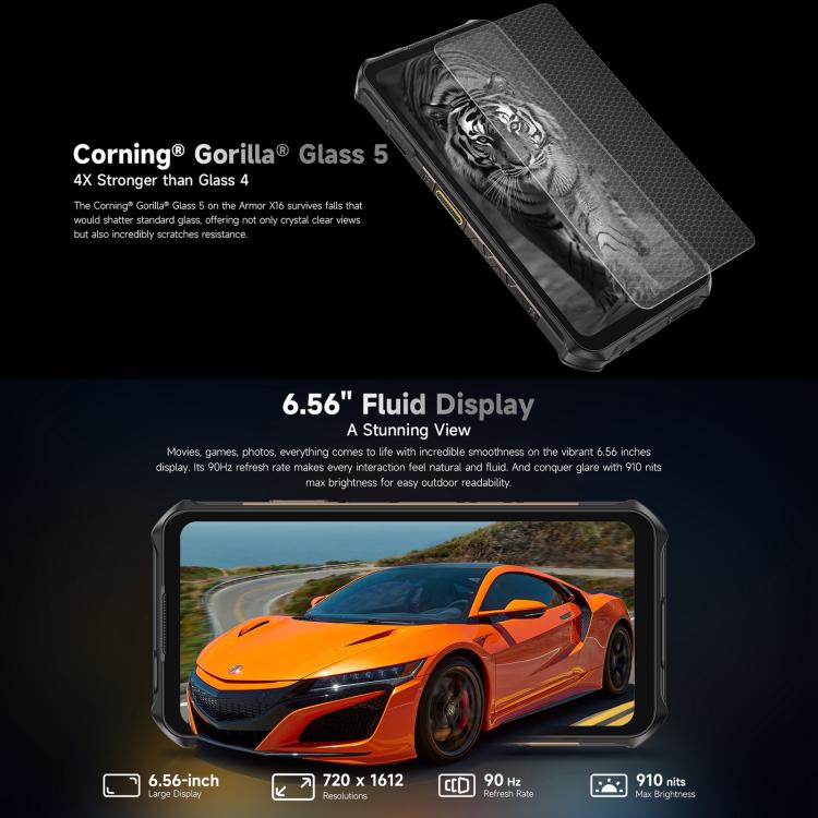 Ulefone Armor X16 Móvil Rugerizado 6GB+128GB Visión 4G
