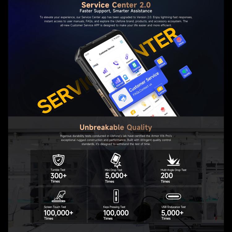 Ulefone Armor X16 Pro Teléfono 5G 5GB+256GB Visión Nocturna