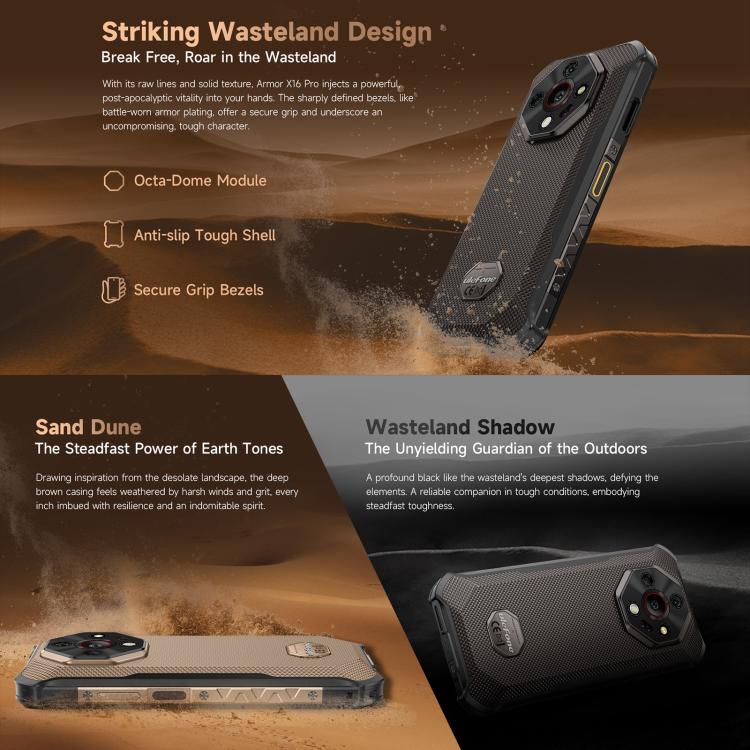 Ulefone Armor X16 Pro Teléfono 5G 5GB+256GB Visión Nocturna