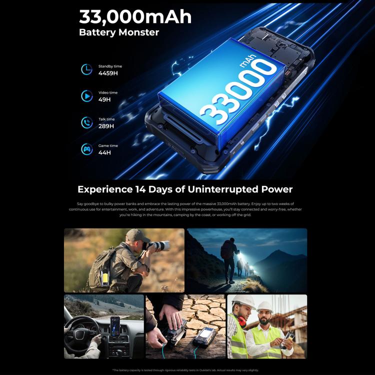 Oukitel WP100 Teléfono Rugerizado 12GB+512GB 33000mAh by OUKITEL