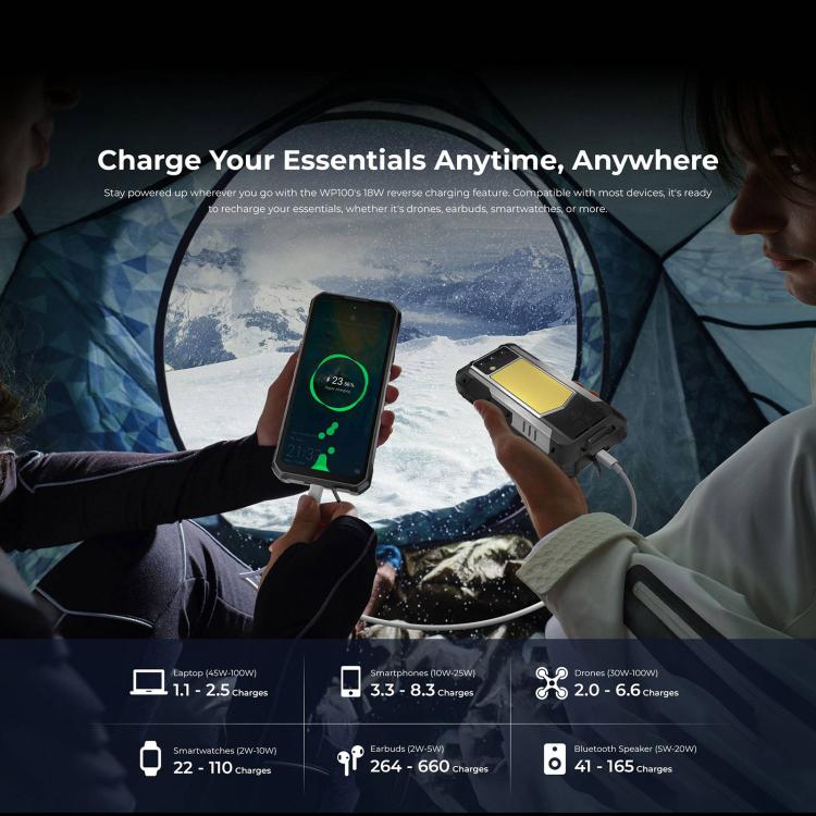 Oukitel WP100 Teléfono Rugerizado 12GB+512GB 33000mAh by OUKITEL