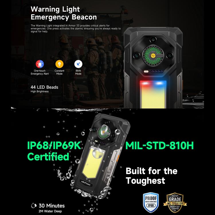 Ulefone Armor 33 Rugged Phone 12GB+512GB 6.95 Inch 4G