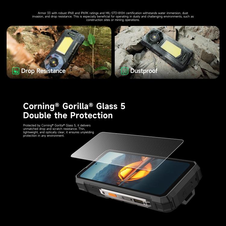 Ulefone Armor 33 Rugged Phone 12GB+512GB 6.95 Inch 4G
