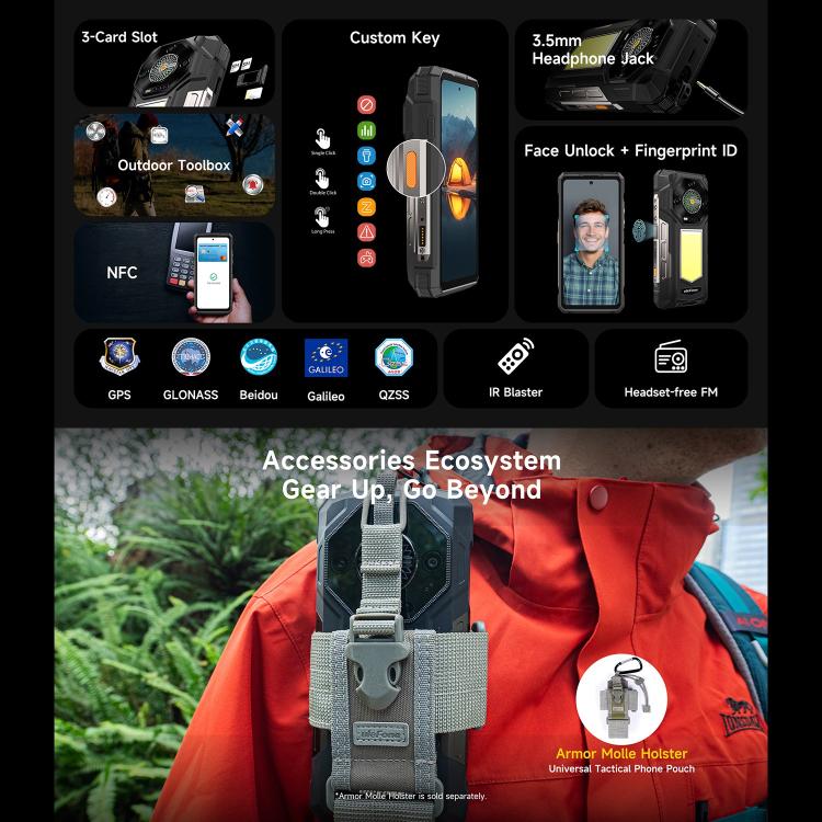 Ulefone Armor 33 Rugged Phone 12GB+512GB 6.95 Inch 4G
