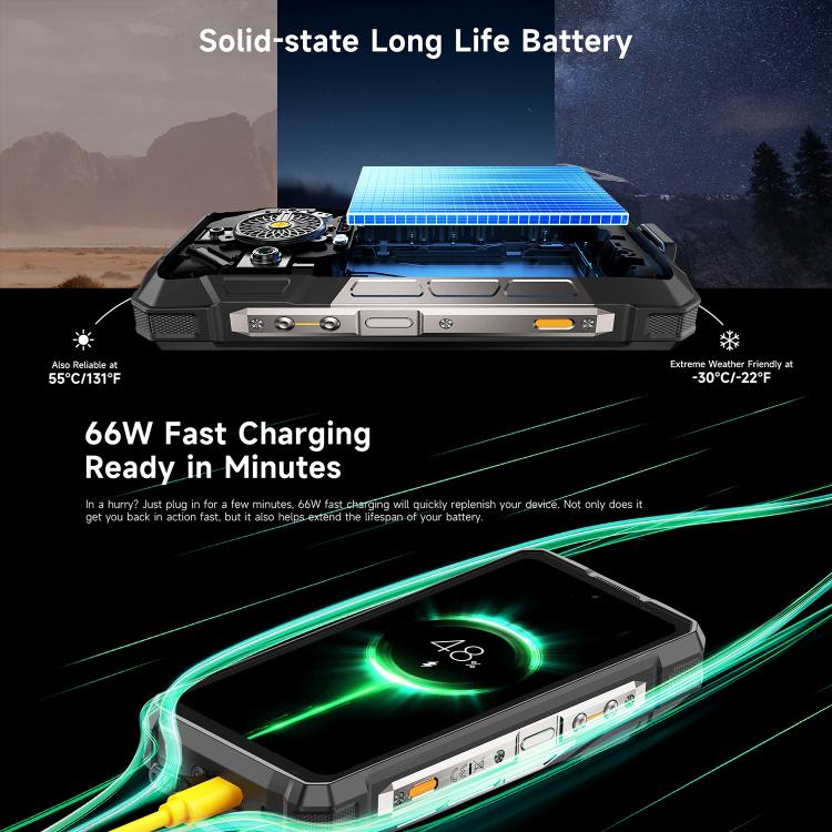 Ulefone Armor 33 Rugged Phone 12GB+512GB 6.95 Inch 4G