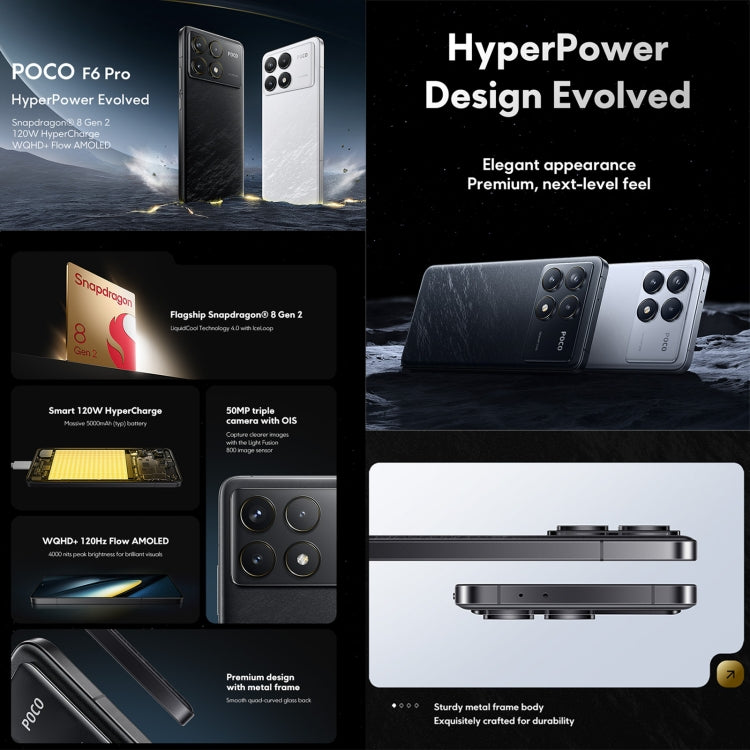 Xiaomi POCO F6 Pro Smartphone 12GB+512GB 6.67 Pulgadas by Xiaomi