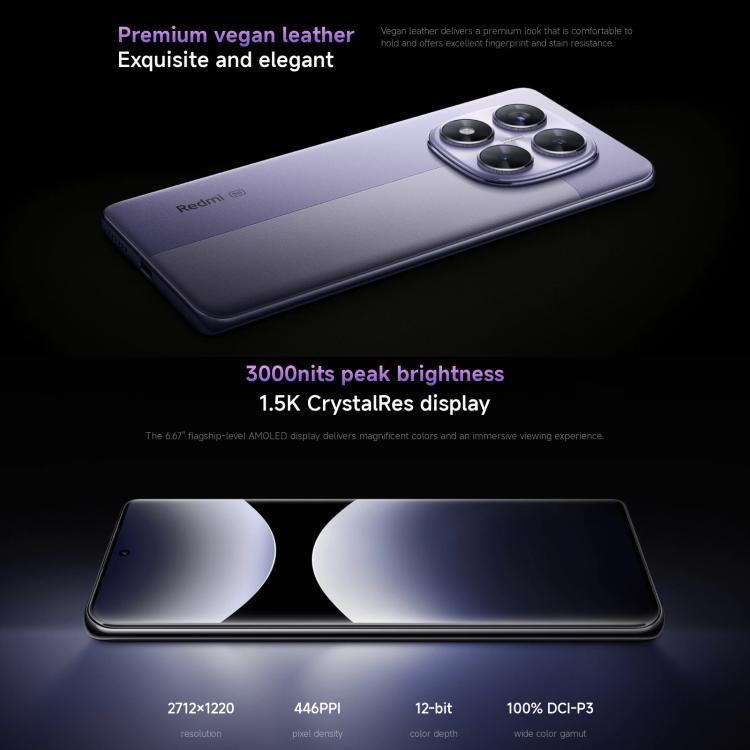 Xiaomi Redmi Note 14 Pro 5G Smartphone 8GB+256GB 6.67 Inch