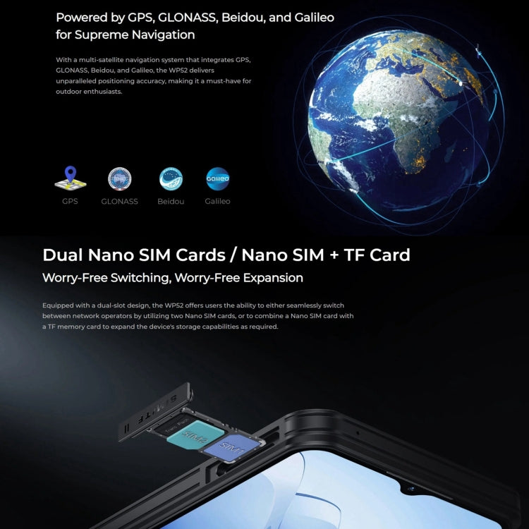 Oukitel WP52 5G Smartphone 4GB+256GB 6.6 Inch Display