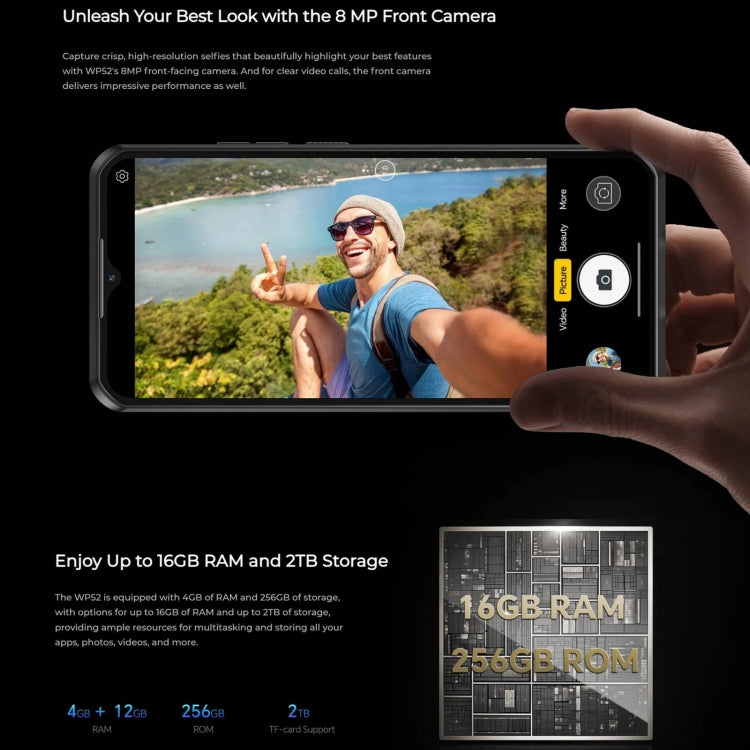 Oukitel WP52 5G Smartphone 4GB+256GB 6.6 Inch Display