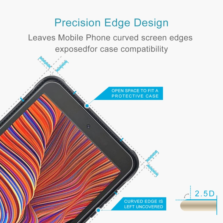 For Samsung Galaxy Xcover 5 0.26mm 9H Surface Hardness 2.5D Explosion-proof Tempered Glass Half Screen Film, For Samsung Galaxy Xcover 5 (1 PCS)