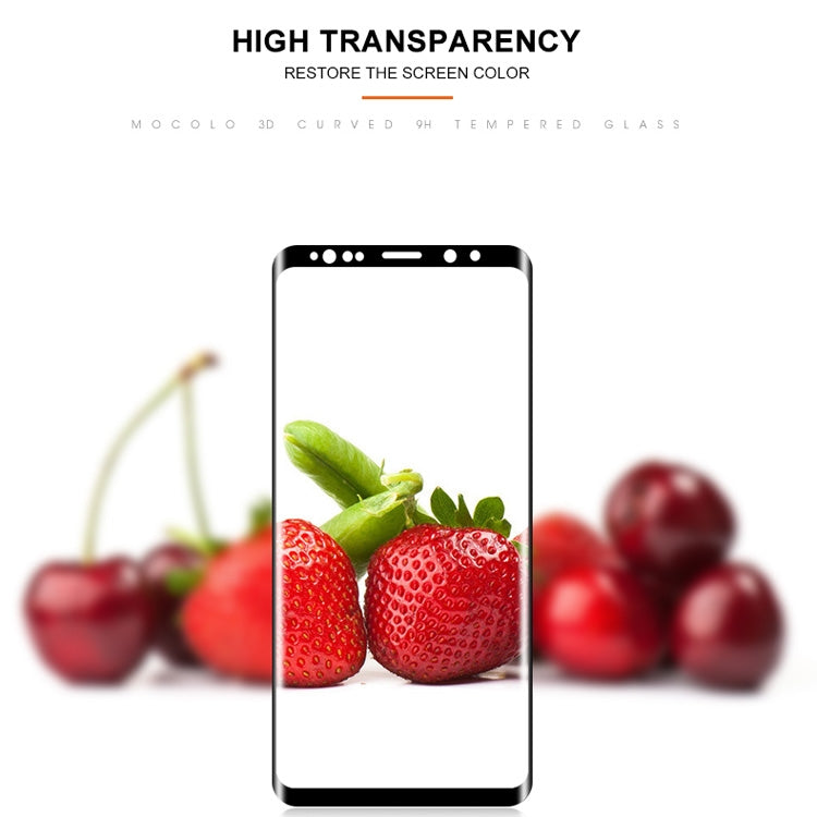 mocolo Full Glue 0.33mm 9H 3D Round Edge Tempered Glass Film for Galaxy Note9, For Samsung Galaxy Note9