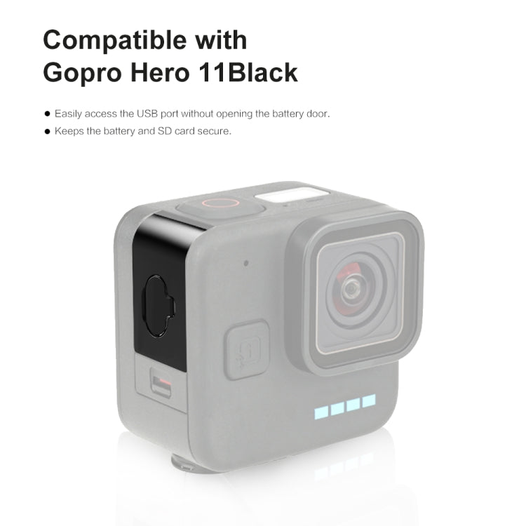 For GoPro Hero11 Black Mini PULUZ Metal Battery Side Interface Cover Dustproof Cap, A Type