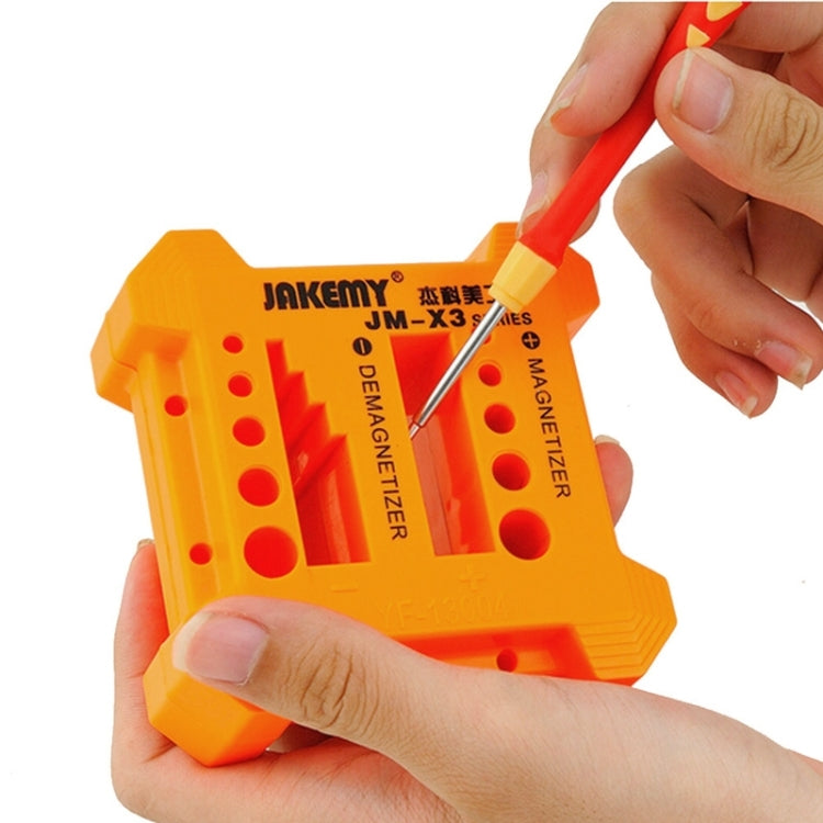 JAKEMY JM-X3 Magnetizer/Demagnetizer with Screwdriver Holes, Size: Large, JM-X3