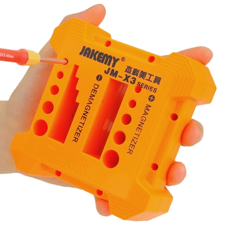 JAKEMY JM-X3 Magnetizer/Demagnetizer with Screwdriver Holes, Size: Large, JM-X3