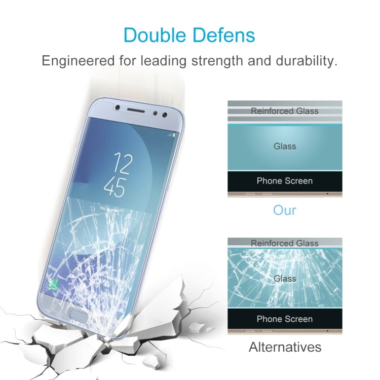 1 PCS For Galaxy J5 (2017) (EU Version) 0.26mm 9H Surface Hardness 2.5D Explosion-proof Non-full Screen Tempered Glass Screen Film, For Galaxy J5 (2017) (EU Version) (1 PC)