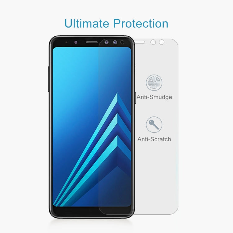 For Galaxy A8+ (2018) 0.26mm 9H Surface Hardness 2.5D Curved Edge Tempered Glass Screen Protector, For Galaxy A8+ (2018)