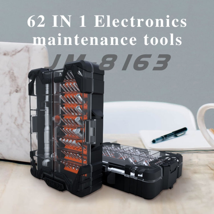 JAKEMY JM-8163 62 in 1 Multi-functional Screwdriver Set Repair Tool, JM-8163
