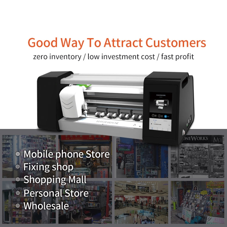 Intelligent Touch LCD Screen Flexible TPU Hydraulic Film Protector Cutter Machine, Intelligent Film Cutter