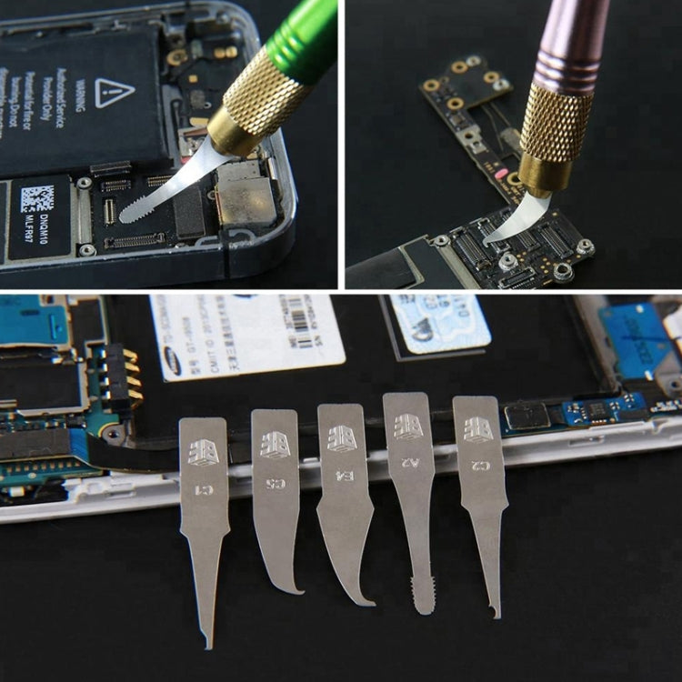 BEST-69A 27 PCS/Set Cutting Knife CPU Repairing tools, 69A Cutting Knife