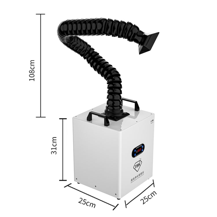 TBK618 220V Soldering Fume Extractor Industrial Soldering Iron Fume Laser Marking Fume Extractor Mobile Purifying Smoke Apparatus, TBK-618
