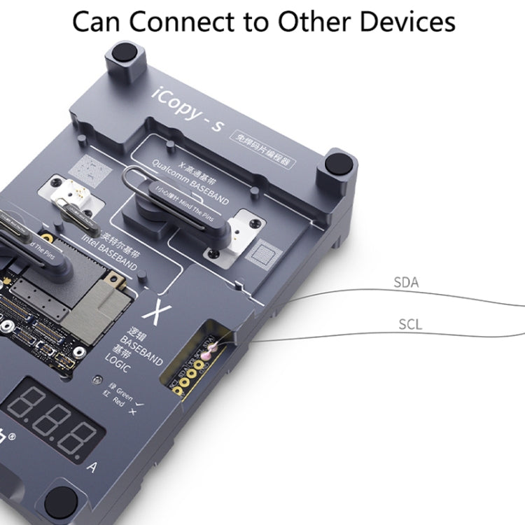 Qianli iCopy-S Double Sided Chip Test Stand 4 in1 Logic Baseband EEPROM Chip Non-removal For iPhone 6 / 6 Plus / 6S / 6S Plus, For iPhone 6 / 6 Plus / 6S / 6S Plus