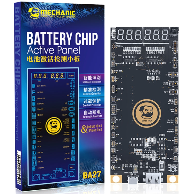 Mechanic BA27 Battery Activation Detection Board For iPhone 5-13 Pro Max / Android Phone, Mechanic BA27