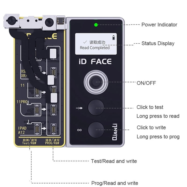 Qianli iD FACE Dot Projector Repairer Detector for iPhone XS Max, For iPhone XS Max
