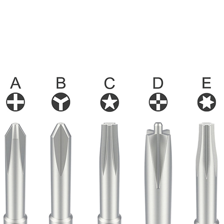 Qianli iFlying 5 in 1 Aluminum Handle Anti-slip Screwdriver, Qianli iFlying 5 in 1