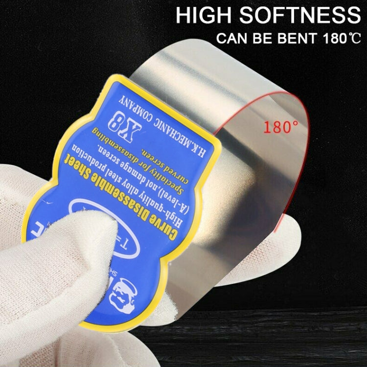 Mechanic X8 High Toughness Professional Disassembly Curved Screen Alloy Steel Pry Opening Tool, Mechanic X8