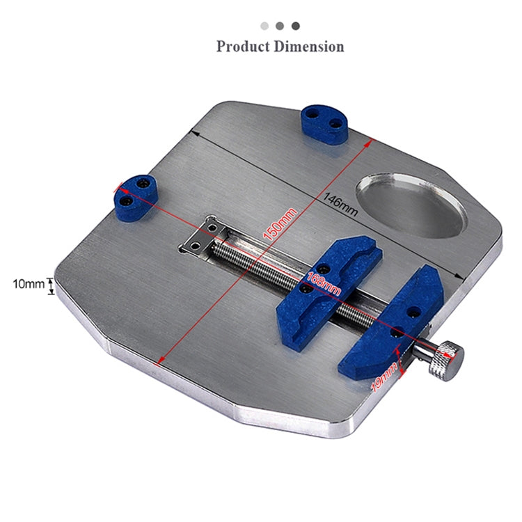 BEST BST-001L Aluminum Alloy Universal Motherboard PCB IC Chip Holder Fixture, BEST BST-001L