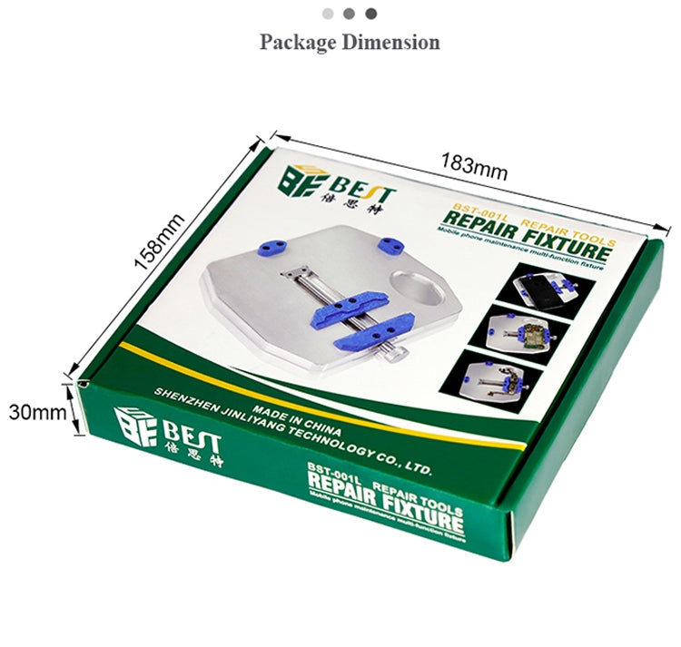 BEST BST-001L Aluminum Alloy Universal Motherboard PCB IC Chip Holder Fixture, BEST BST-001L