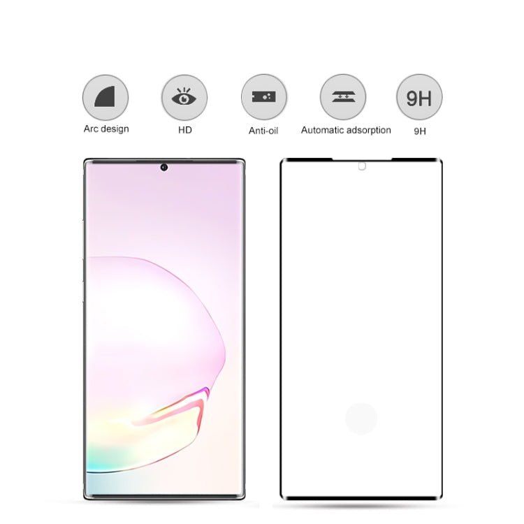 For Samsung Galaxy Note20+ 5G mocolo 0.33mm 9H 3D Curved Full Screen Tempered Glass Film, Fingerprint Unlock Support, For Galaxy Note20 Ultra