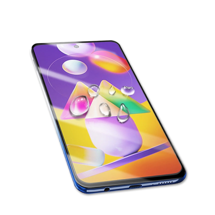 For Samsung Galaxy M31S mocolo 0.33mm 9H 2.5D Full Glue Tempered Glass Film, For Samsung Galaxy M31S