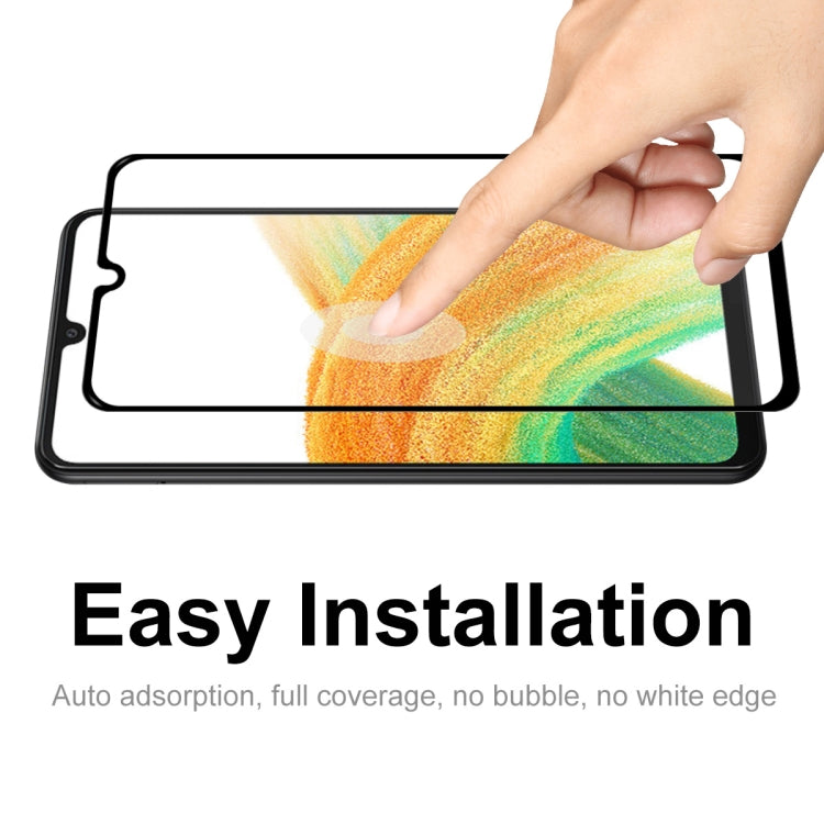 For Samsung Galaxy A33 5G ENKAY Full Glue 0.26mm 9H 2.5D Tempered Glass Full Film