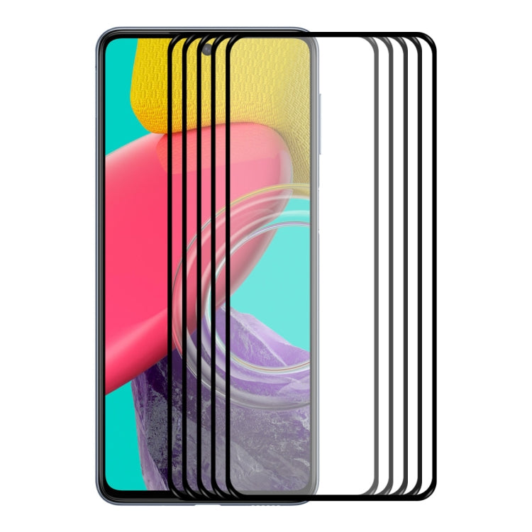 For Samsung Galaxy M53 4G ENKAY Hat-Prince Full Glue 0.26mm 9H 2.5D Tempered Glass Full Film