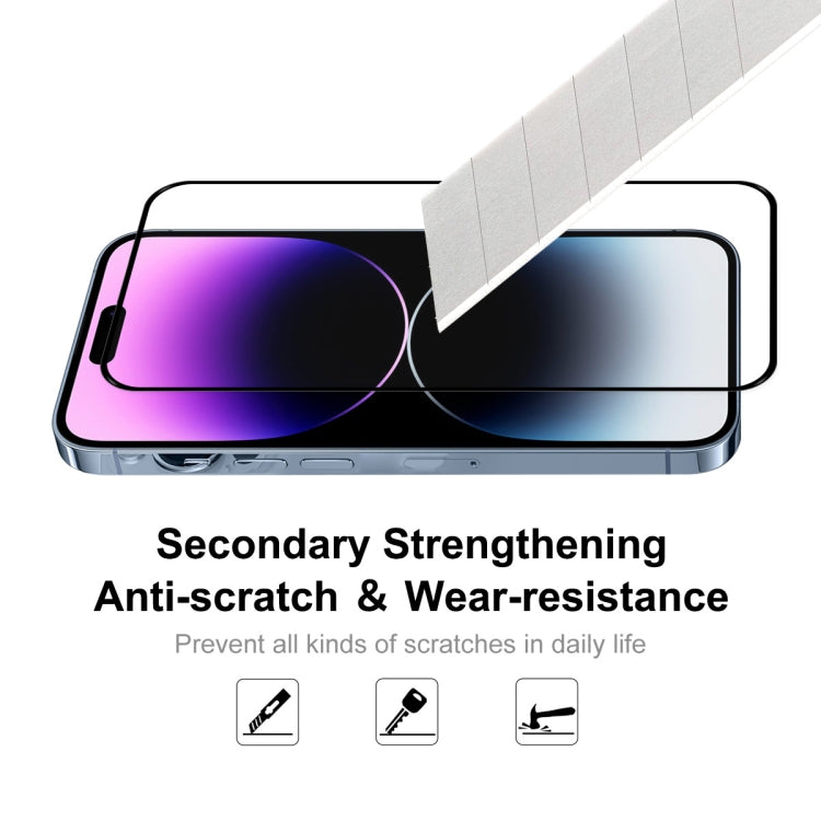 ENKAY Full Glue 0.26mm 9H 2.5D Tempered Glass Full Film for iPhone 14 Pro