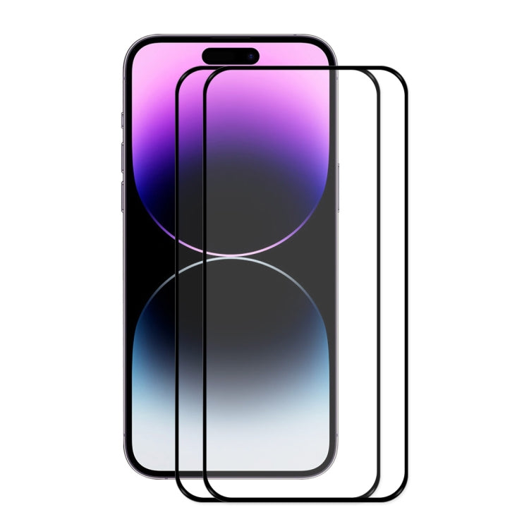 ENKAY Full Glue 0.26mm 9H 2.5D Tempered Glass Full Film for iPhone 14 Pro