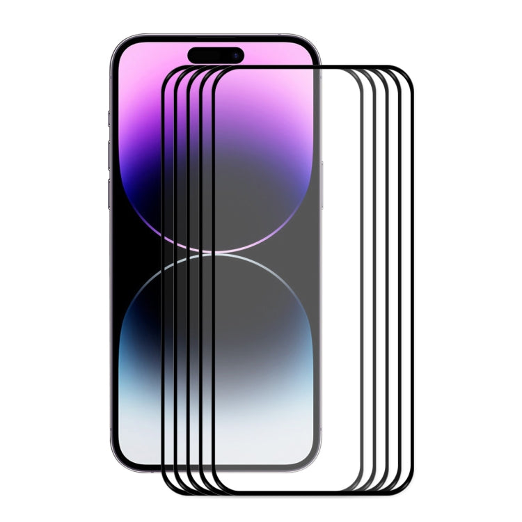 ENKAY Full Glue 0.26mm 9H 2.5D Tempered Glass Full Film for iPhone 14 Pro