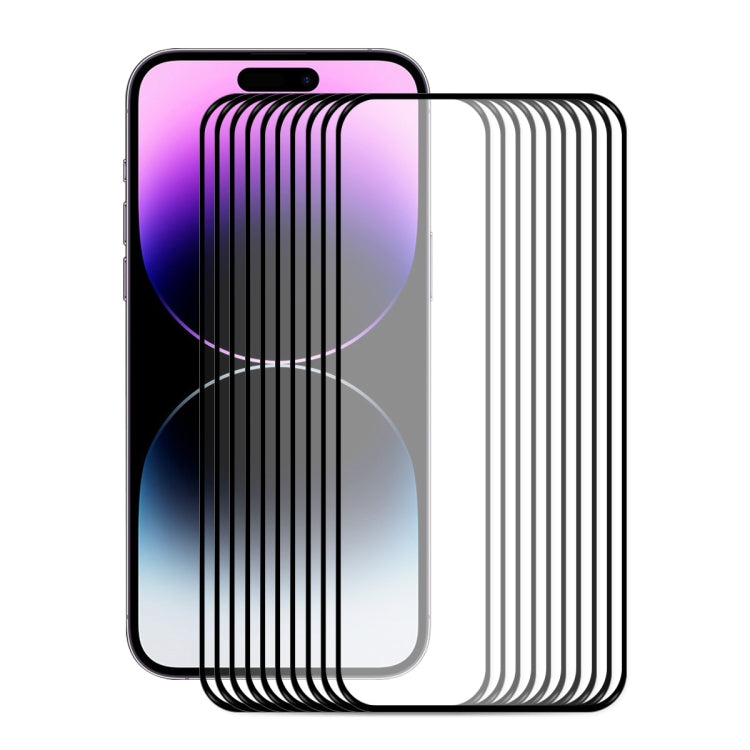ENKAY Full Glue 0.26mm 9H 2.5D Tempered Glass Full Film for iPhone 14 Pro
