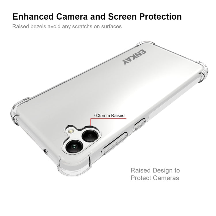 For Samsung Galaxy A04 4G ENKAY Clear TPU Shockproof Phone Case, For Samsung Galaxy A04 4G