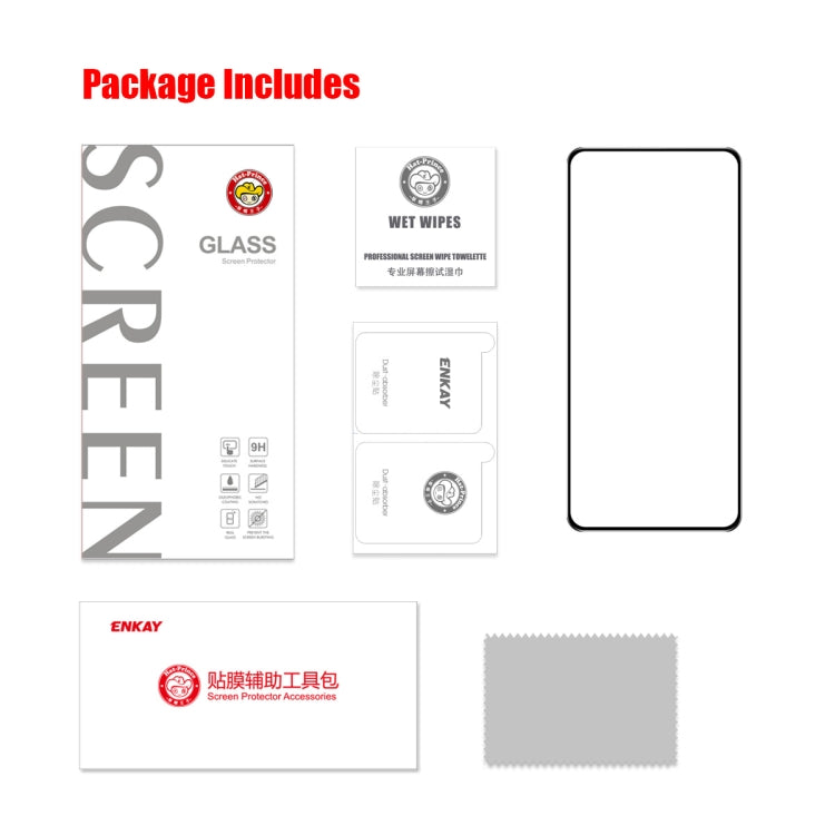For Samsung Galaxy A54 5G ENKAY Hat-Prince Full Glue 0.26mm 9H 2.5D Tempered Glass Full Film