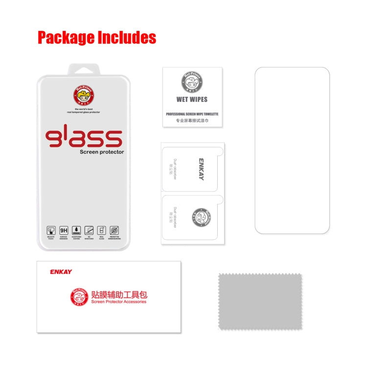For Samsung Galaxy A54 5G ENKAY Hat-Prince 0.26mm 9H 2.5D Tempered Glass Film