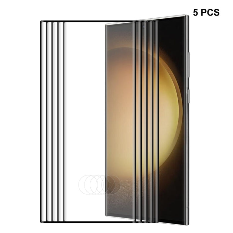 For Samsung Galaxy S23 Ultra 5G ENKAY 3D Full Glue Hot Bending Explosion-proof Full Tempered Glass Film