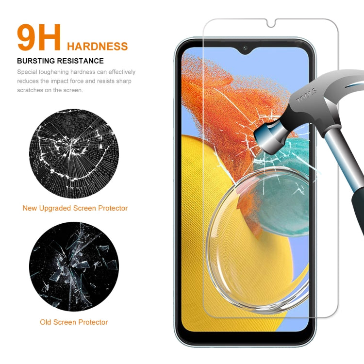 For Samsung Galaxy A24 4G ENKAY Hat-Prince 0.26mm 9H 2.5D High Aluminum-silicon Tempered Glass Film