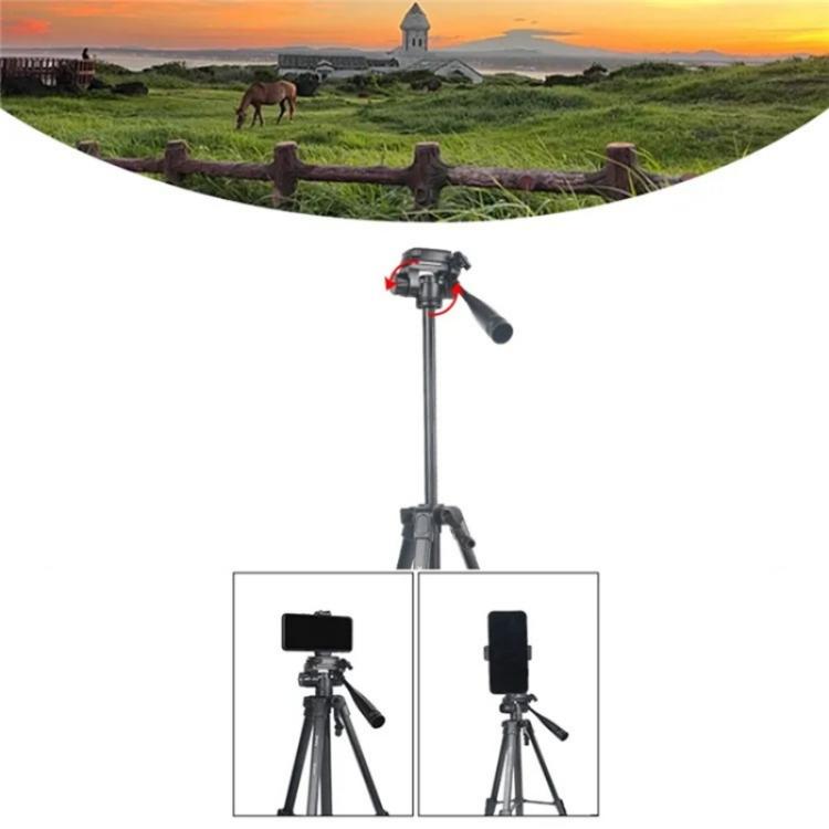 JMARY KP-2201 Portable 1.7m Adjustable Stand Smartphone / Camera Live Photography Tripod